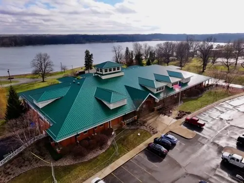 Tarping and dry-in on a Monticello commercial roof
